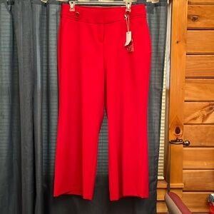 NWT Lane Bryant “THE ALLIE” Red Wide Pant Leg Size 16 R